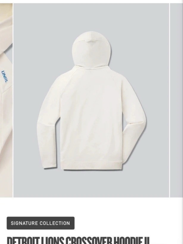 Unrl Lions Crossover Hoodie Ii Men's Cream & Blue Cotton Hoodie 3xl Nwt — image 2 of 5